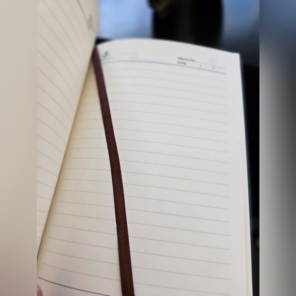 Teal Notebook with Black Pen - Picture 3 of 3